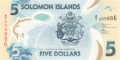 Solomon Islands 5 Dollars, (2019)